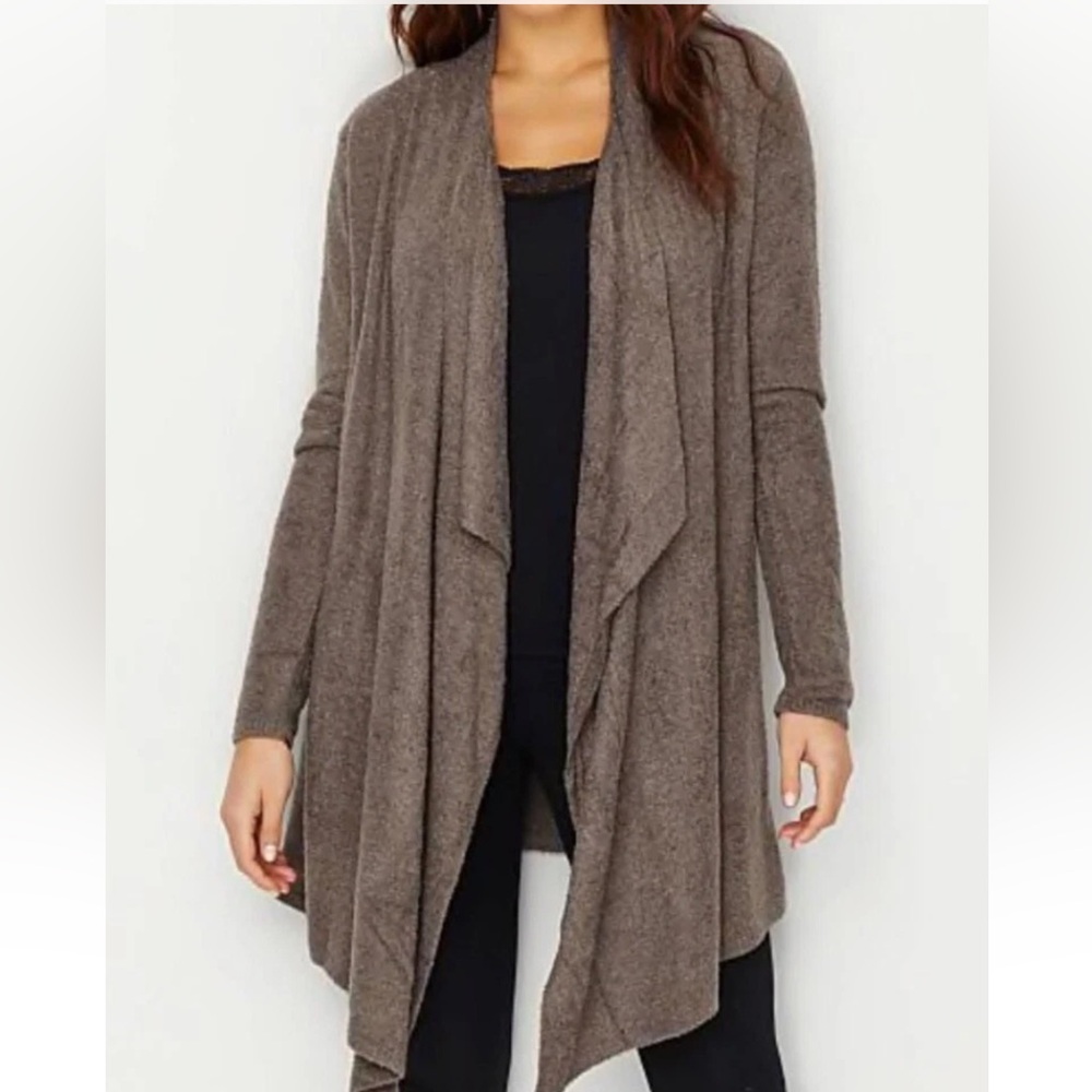 NWOT Barefoot Dreams Calypso Bamboo Lite Waterfall Cardigan‎ Sweater Size S/M